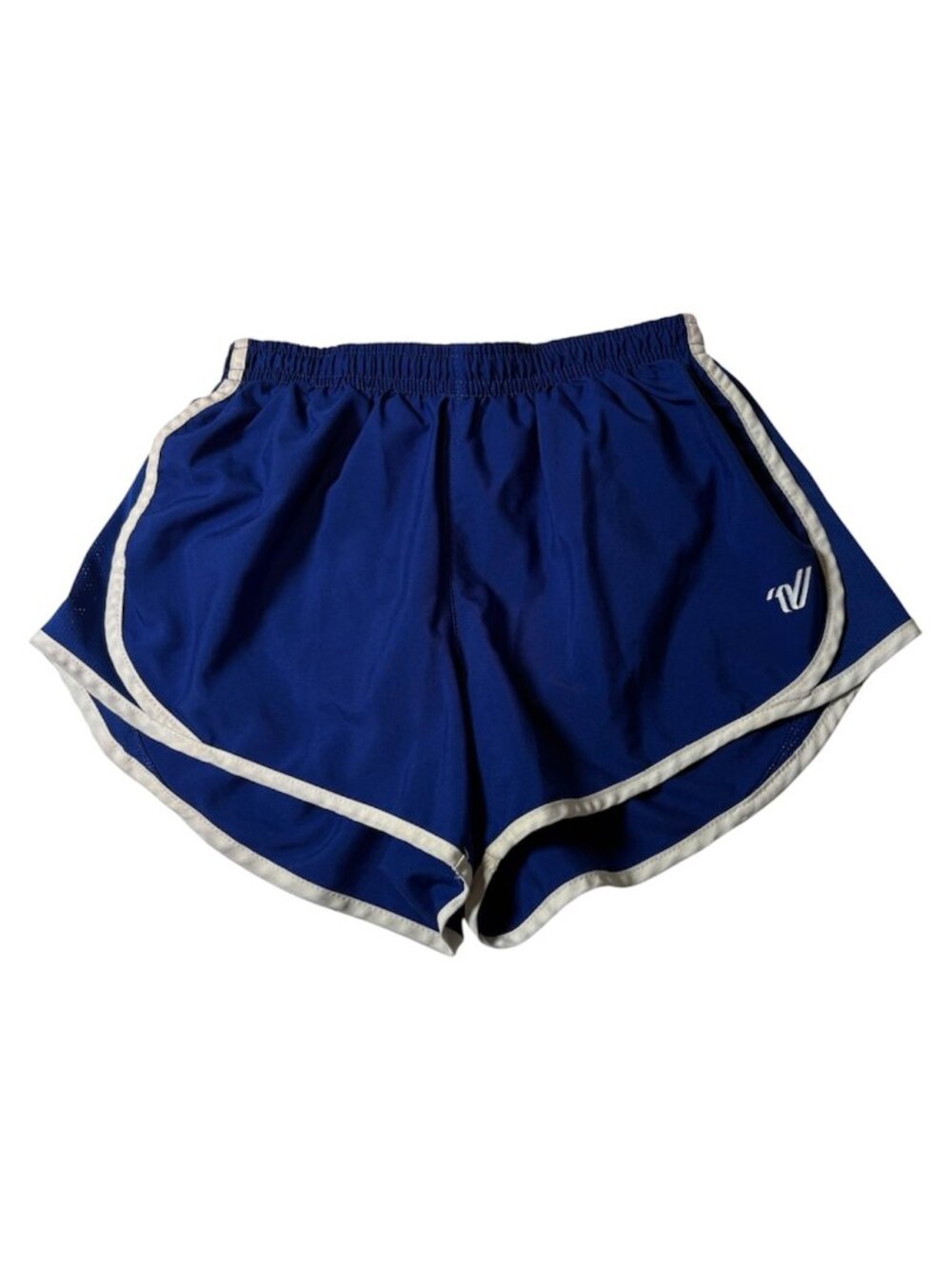 Varsity Girl's Royal Blue Shorts Youth L YL Cheer Running Gym Mesh Sides